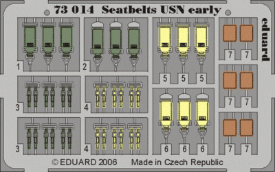 Eduard 73014 Seatbelts USN early