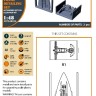 Clear Prop CPA48056 F-86A Canopy frame detailed set (CLPR) 1/48