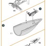 Clear Prop CPA48056 F-86A Canopy frame detailed set (CLPR) 1/48