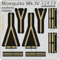 Eduard 32839 Mosquito Mk.IV seatbelts FABRIC 1/32