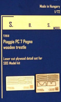 SBS model 72058 Piaggio Pc-7 - wooden trestle (laser cut) 1/72