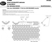 New Ware NWA-M0550 1/144 Mask Antonov An-225 Mrija BASIC (REV)