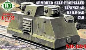 UniModel UMM-72604 Armored self-propelled Leningrad railroad car 1/72