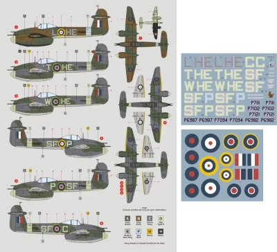 Dk Decals 48054 Whirlwind Mk.I RAF Fighter/Bomber (6x camo) 1/48