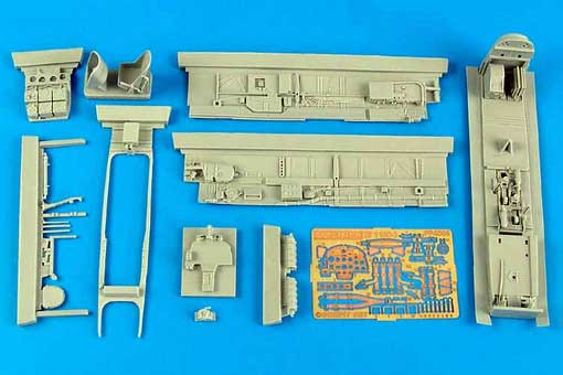 Aires 4586 Bf 110D-3 cockpit set 1/48