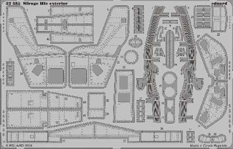 Eduard 32385 Mirage IIIc exterior1/32