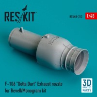 Reskit U48313 F-106 'Delta Dart' Exhaust nozzle (REVl/MONO) 1/48