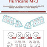 Peewit PW-M72170 1/72 Canopy mask Hurricane Mk.I (ARMA HOBBY)