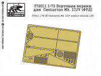 SG Modelling f72011 Бортовые экраны для Centurion Mk. 3/5 (ФТД) 1/72
