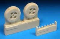 Barracuda Studios BCR48344 Hawker Sea Fury FB.11 Mainwheels - Block Tread 1/48