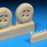 Barracuda Studios BCR48344 Hawker Sea Fury FB.11 Mainwheels - Block Tread 1/48