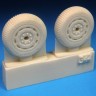 Barracuda Studios BCR48344 Hawker Sea Fury FB.11 Mainwheels - Block Tread 1/48