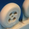 Barracuda Studios BCR48344 Hawker Sea Fury FB.11 Mainwheels - Block Tread 1/48