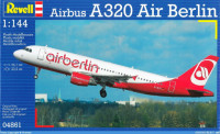 Revell 04861 Самолёт Пассажирский Aibus A320 AirBerlin 1/144