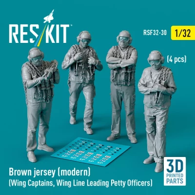 Reskit F32030 Brown jersey modern (4 fig.) 1/32