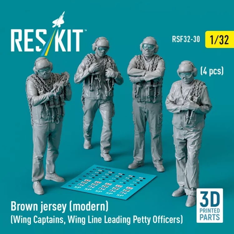 Reskit F32030 Brown jersey modern (4 fig.) 1/32