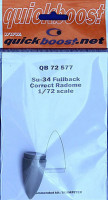 Quickboost QB72 577 Su-34 fullback correct radome (TRUMP) 1/72