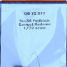 Quickboost QB72 577 Su-34 fullback correct radome (TRUMP) 1/72