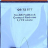 QuickBoost QB72577 Su-34 fullback correct radome (TRUMP) 1/72