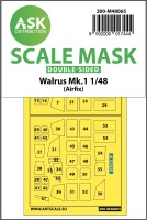 Art Scale 200-M48065 Supermarine Walrus Mk.I canopy frame paint masks (inside and outside) 1/48