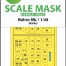 Art Scale 200-M48065 Supermarine Walrus Mk.I canopy frame paint masks (inside and outside) 1/48