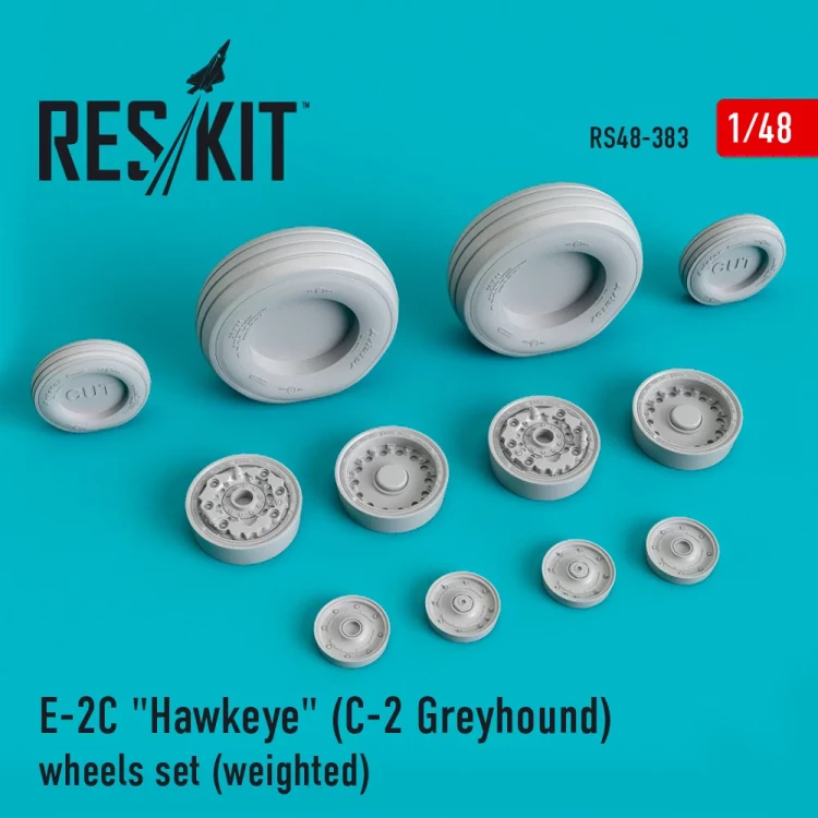 Reskit 48383 E-2C 'Hawkeye' (C-2 Greyhound) wheels set 1/48