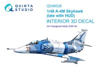 Quinta studio QD48526 A-4M late (Hasegawa/Hobby2000) 3D Декаль интерьера кабины 1/48