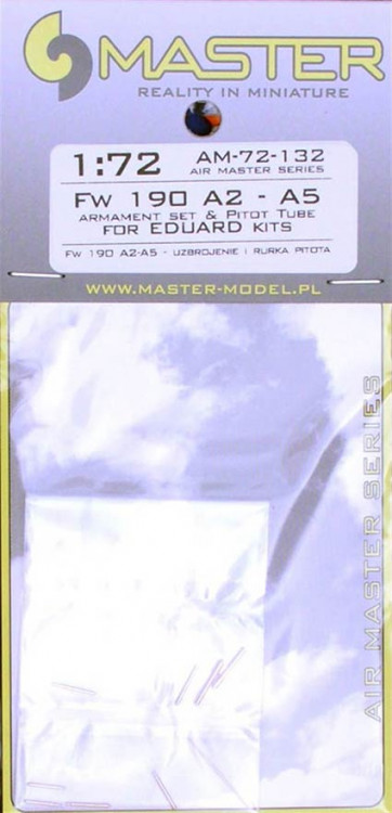 Master AM-72-132 1/72 Fw 190 A2-A5 Armament set & pitot tube (EDU)