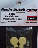 Kora Model D7276 Wheels without disc for Republic P-47 1/72