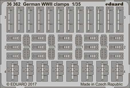 Eduard 36362 German WW2 clamps 1/35