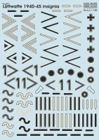 Print Scale 48254 Luftwaffe 1940-45 insignia. Winkel. Part 3 1/48