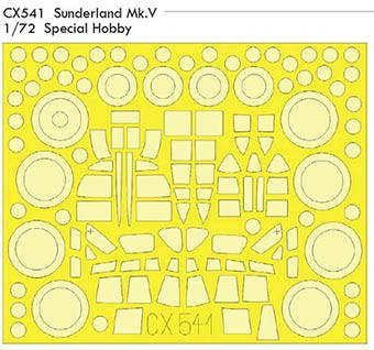 Eduard CX541 Mask 1/72 Sunderland Mk.V (SPEC.HOB.)