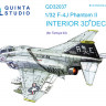 Quinta Studio QD32037 F-4J (для модели Tamiya) 3D Декаль интерьера кабины 1/32