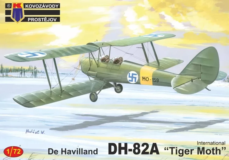 Kovozavody Prostejov 72519 DH-82A 'Tiger Moth' (4x camo) 1/72