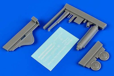 Aerobonus 480147 USAF Flightline 50 lb. CO2 extinguisher - wheeled 1/48
