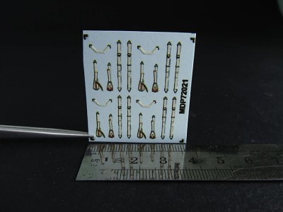 Metallic Details P72021 Luftwaffe seat belts late WWII (3D-Printed) 1/72