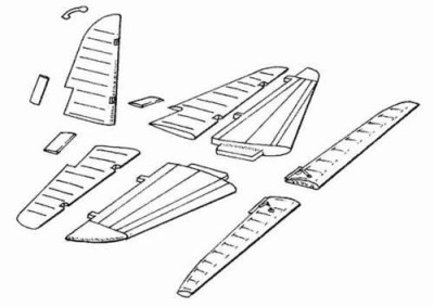 CMK 4016 II - 2 m3 - control surfaces set for ACC 1/48