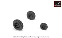Armory ARAW72411 Blackburn/Hawker-Siddeley Buccaneer S.2B wheels with weighted tires 1/72