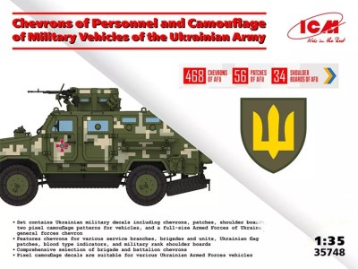 ICM 35748 Chevrons of Personnel &amp; Camoufl. Mil.Vehicles 1/35