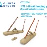 Quinta studio QT72064 Лыжное шасси для И-16 (неубирающесее) (Звезда) 1/72