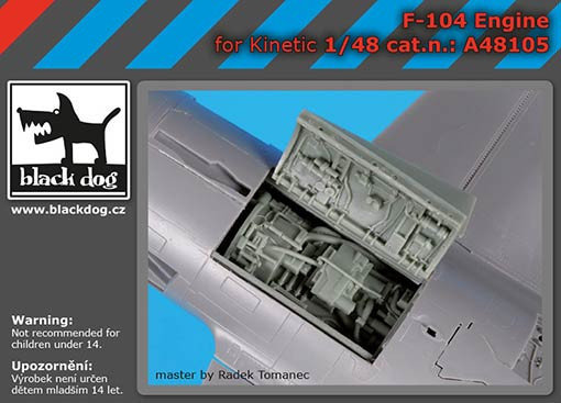 Blackdog A48105 F-104 engine (KIN) 1/48