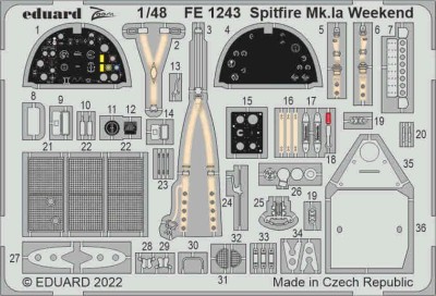 Eduard FE1243 Spitfire Mk.Ia Weekend (EDU) 1/48