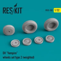 Reskit RS32-250 DH 'Vampire' wheels set type 2 (weighted) 1/32
