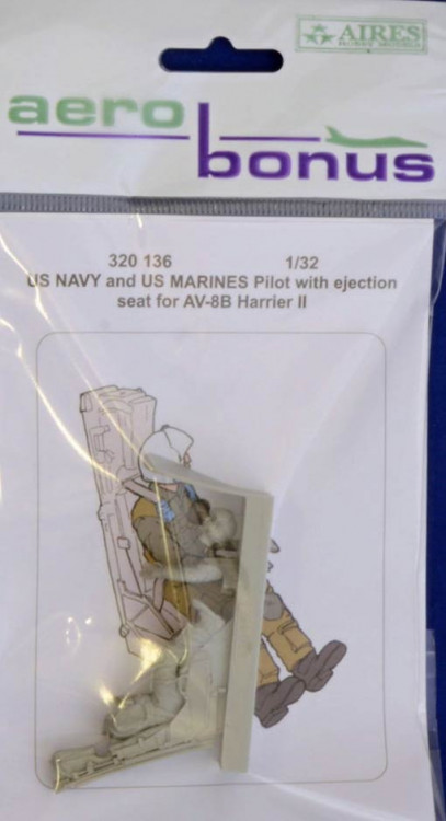 Aerobonus 320136 US NAVY/US MARINES Pilot w/ ej.seat for AV-8B 1/32