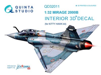 Quinta studio QD32011 Mirage 2000B (для модели Kitty Hawk) 1/32