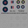 Model Maker Decals IM32704 Hawker Hurricane roundels and fin flashes-LATE 1/32