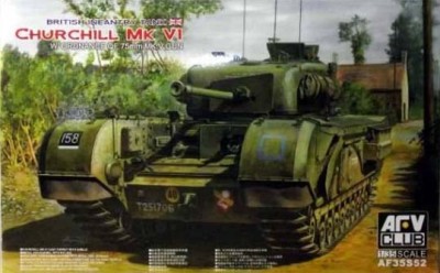 AFV Club AF35S52 Churchill Mk.VI with Ordnance QF 75mm Mk.V gun 1/35