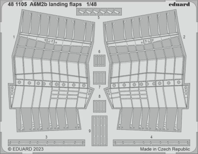 Eduard 481105 SET A6M2b landing flaps (ACAD) 1/48