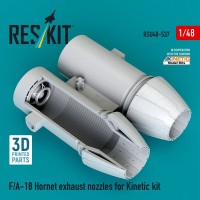 Reskit U48537 F/A-18 Hornet exhaust nozzles (KIN) 1/48