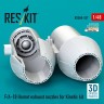 Reskit U48537 F/A-18 Hornet exhaust nozzles (KIN) 1/48
